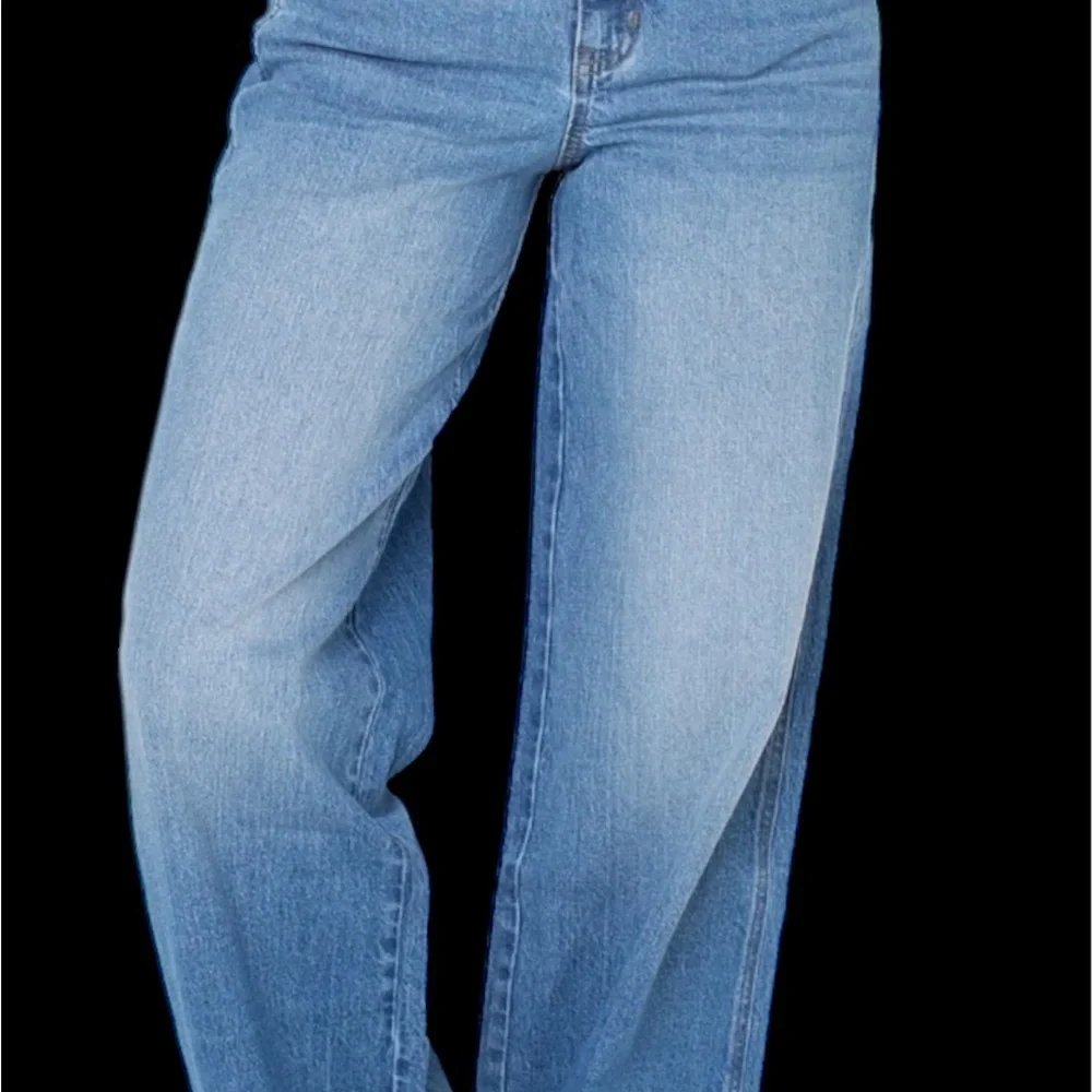 Plus Size Celebrity Pink Light Blue Wide Leg Jeans - Picture 6 of 14